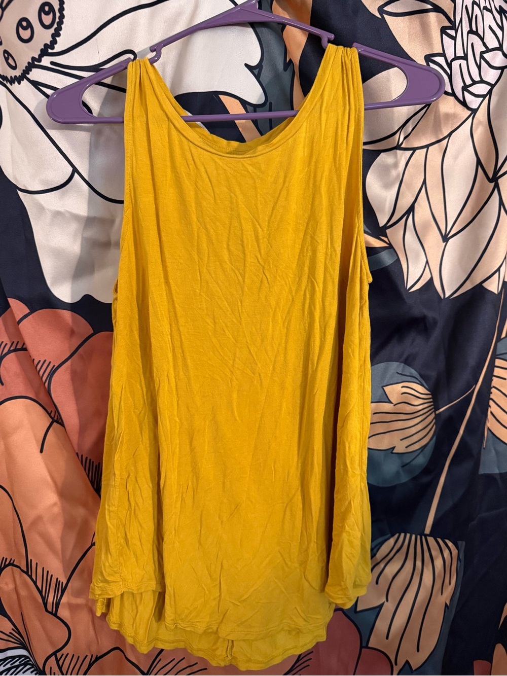 Women’s Mustard Yellow Sleeveless Tank Top